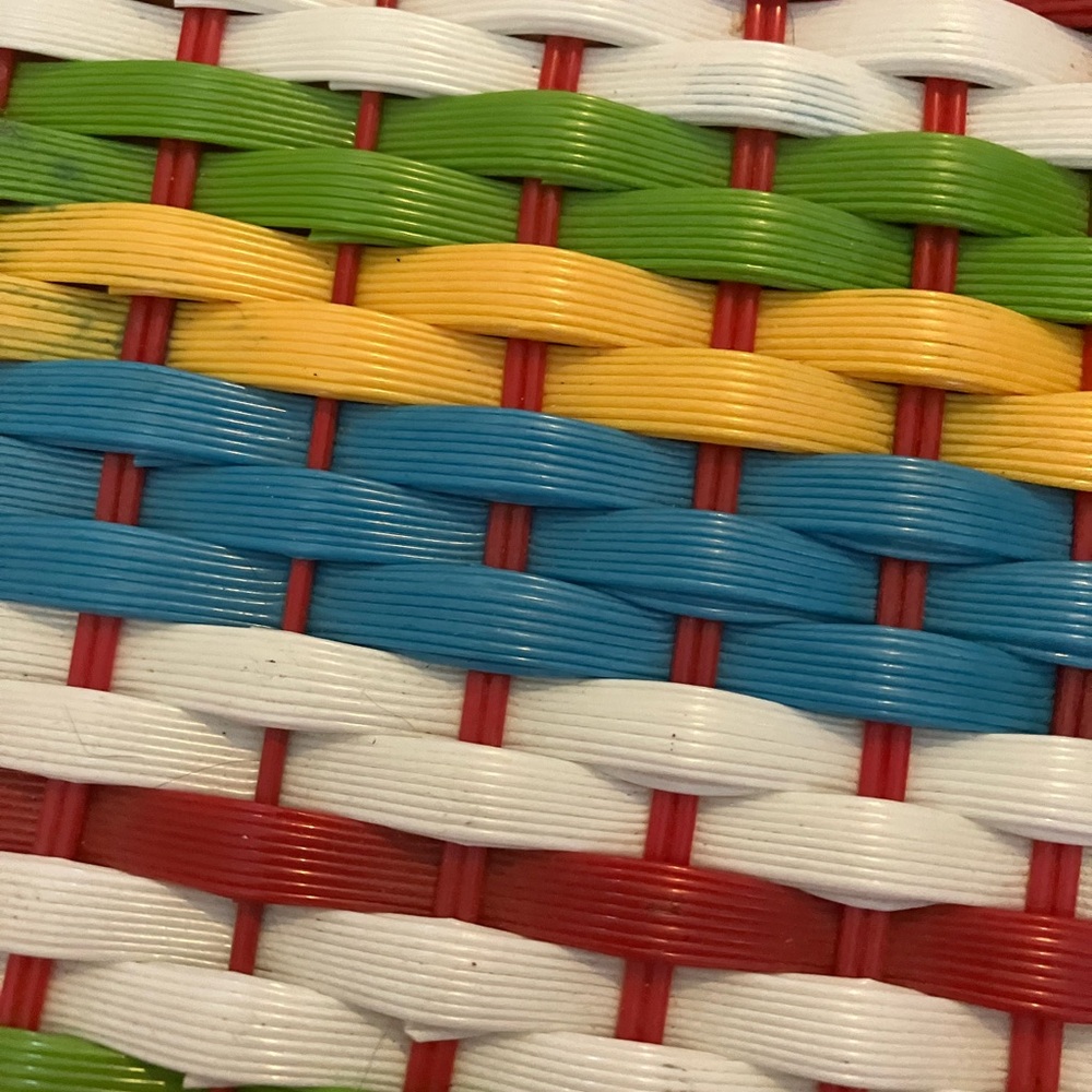 Large basket weave tray - Picture 2 of 6